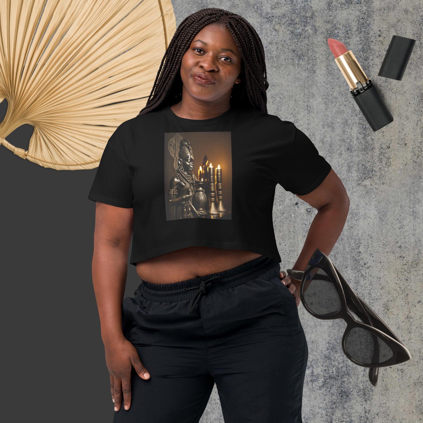 Bronze Queen Women’s crop top
