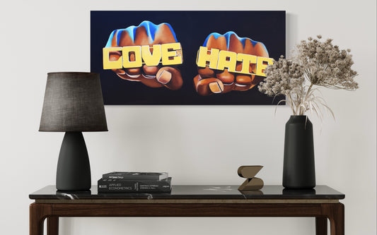 Love Hate Art Print - Do The Right Thing Tribute